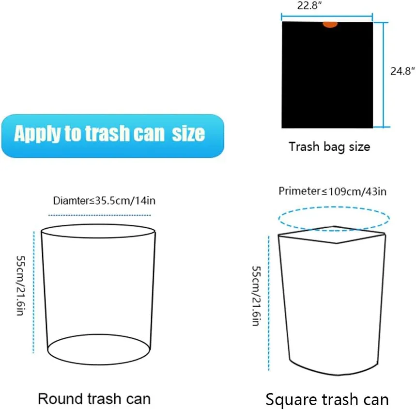 10 Gallon Drawstring Trash Bag Garbage Bag Trash Can Liner,0.9 Mil,90 Count (Black, 10 Gallon)