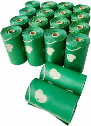 100% Compostable Dog Poop Bags – ASTM D6400 & EN 13432 Certified, Plant-Based Cornstarch - Extra Thick, Leak-Proof Dog Bags for Poop - 270 Count - Supports The Animal Foundation