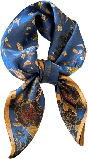 100% Pure Mulberry Silk Scarfs 26"x26" Square Scarf Women Neckerchief Headscarf hair scarf bandana Gift Packed
