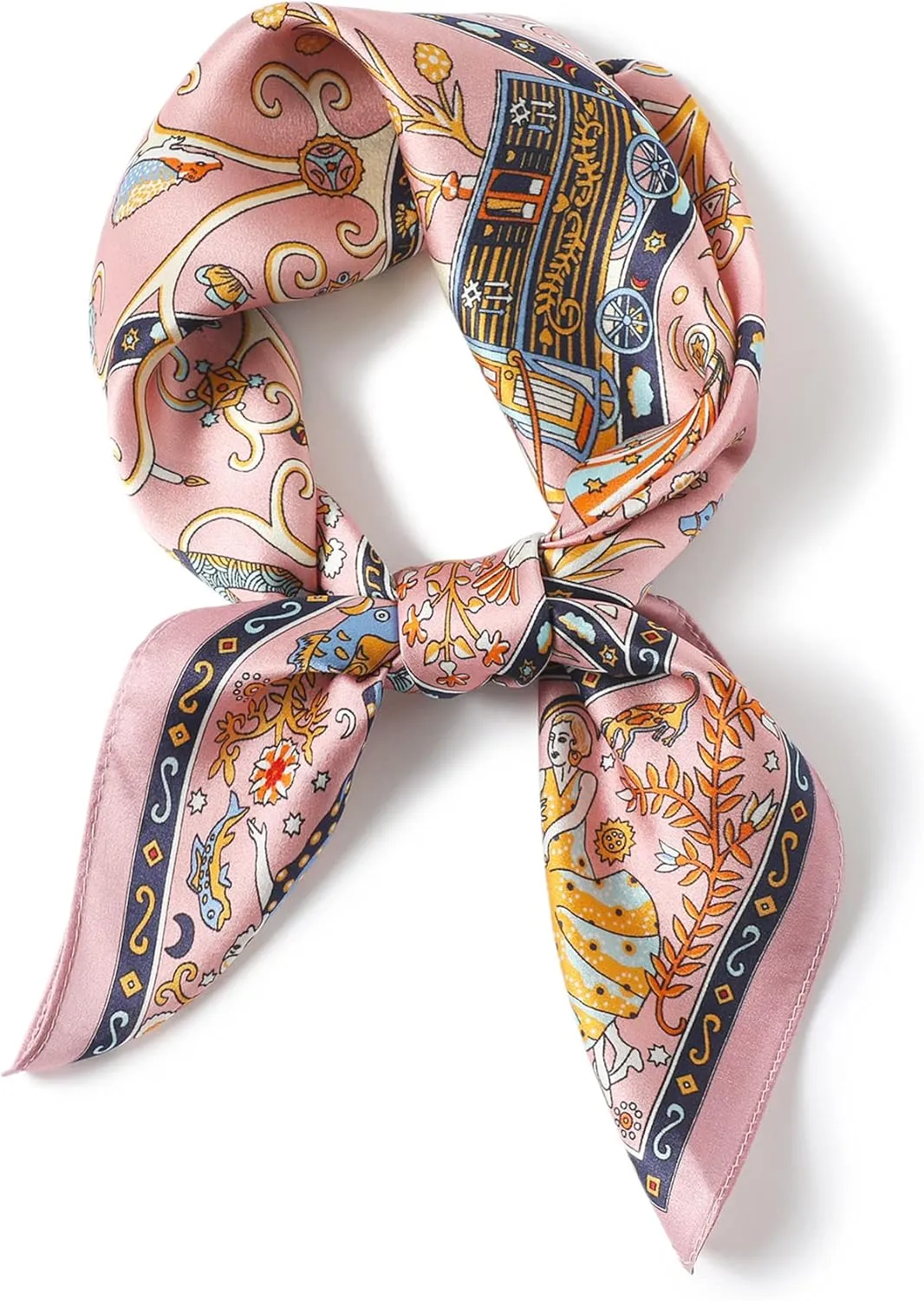 100% Pure Mulberry Silk Scarfs 27"x27" Square Scarf Women Neckerchief Headscarf hair scarf bandana Gift Packed