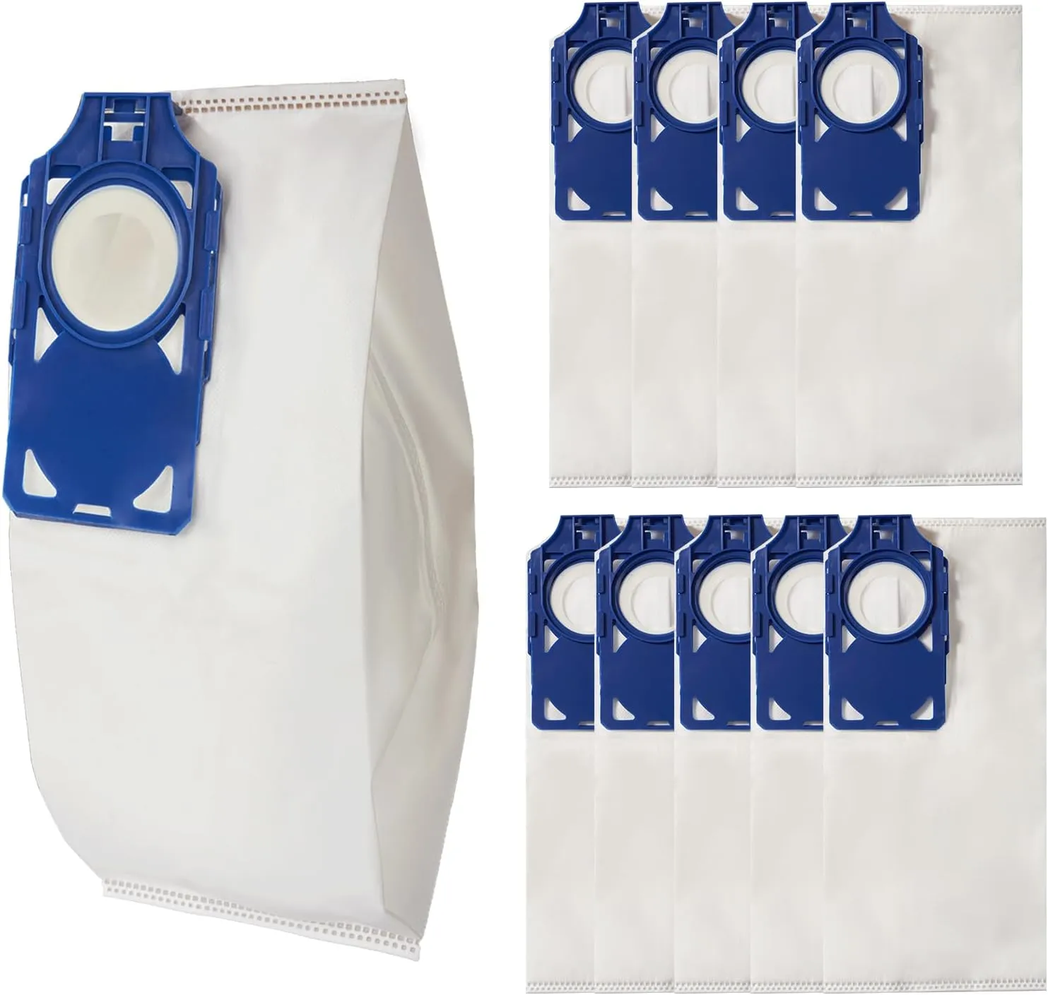 10Pack R30D HEPA Vacuum Bags Compatible with Riccar Brilliance R30D, R30P, R30PET & Simplicity Synchrony S30D, S30P, S30PET Upright Vacuums Cleaner, Part RNHC-6/SNH-6