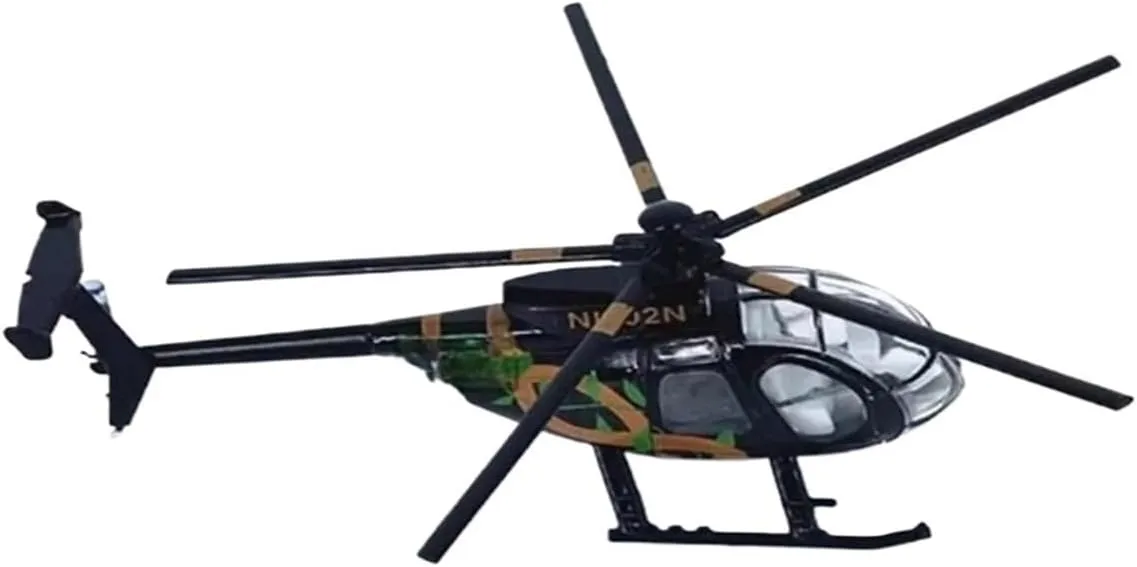 1:100 Scale for MD500 Helicopter Model Alloy Diecast Aircraft Model Commemorative Collection