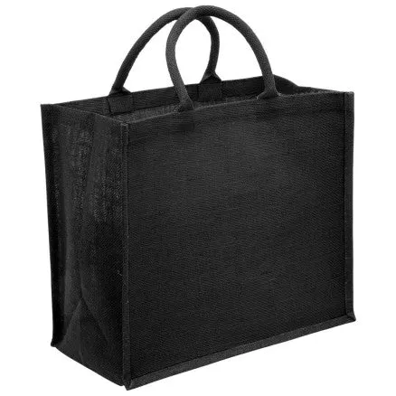 1184-Eco Jute Tote with wide gusset