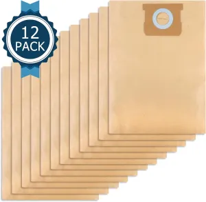 12 Pack DXVA19-4101 Replacement Shop Vac Bags Compatible with DEWALT 6 to 10 Gallon Vacuum, by KEEPOW