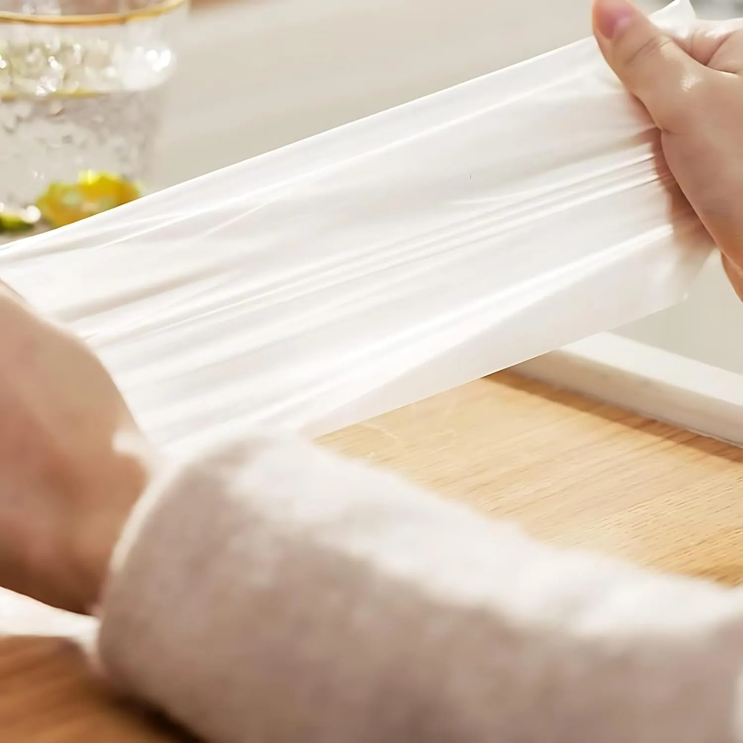 12" x 20" - 360 Bags Clear Plastic Produce Bags Reusable Washable Freshness Disposable Continuous Roll Easy Peel Off Kitchen Grocery Home Use for Produce Food (1 Roll, 12 x 20-360 Bags)