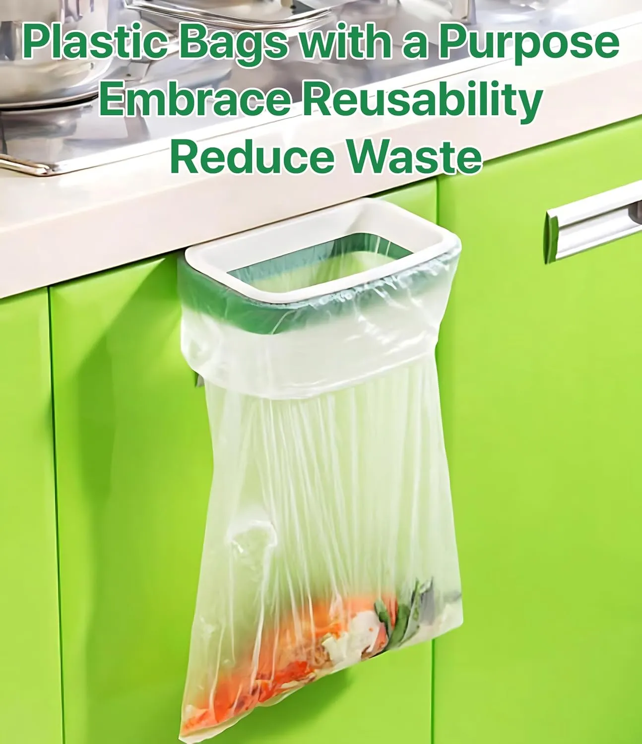 12" x 20" - 360 Bags Clear Plastic Produce Bags Reusable Washable Freshness Disposable Continuous Roll Easy Peel Off Kitchen Grocery Home Use for Produce Food (1 Roll, 12 x 20-360 Bags)