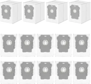 14 Pack Replacement Vacuum Bags Compatible with iRobot Roomba i7, i7 , i3, i3 , i1 , i4, i4 , i6, i6 , i8, i8 , j7, j7 , s9, s9  Plus, i & s & j Series Clean Base Automatic Dirt Disposal Bags
