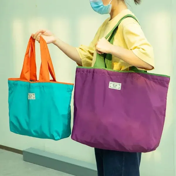 1PC Environmentally Friendly Shopping Bag – Foldable One Shoulder Grocery Carrying Bag