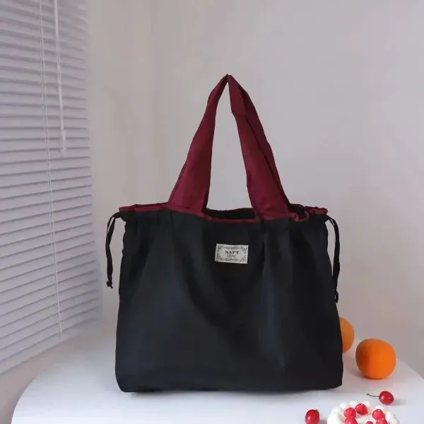 1PC Environmentally Friendly Shopping Bag – Foldable One Shoulder Grocery Carrying Bag