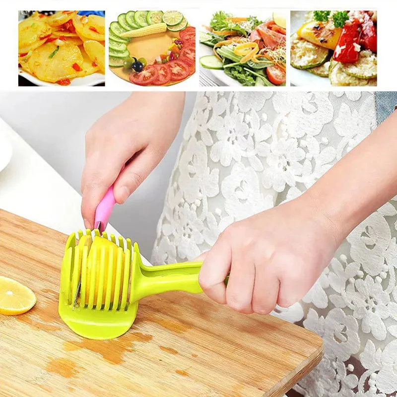 1PC Green Handheld Fruit & Vegetable Slicer