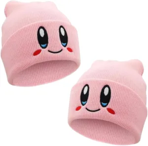 2 Packs Kid-by Beanie Adult Size Anime Hat Accessory Kawaii, Medium-Large
