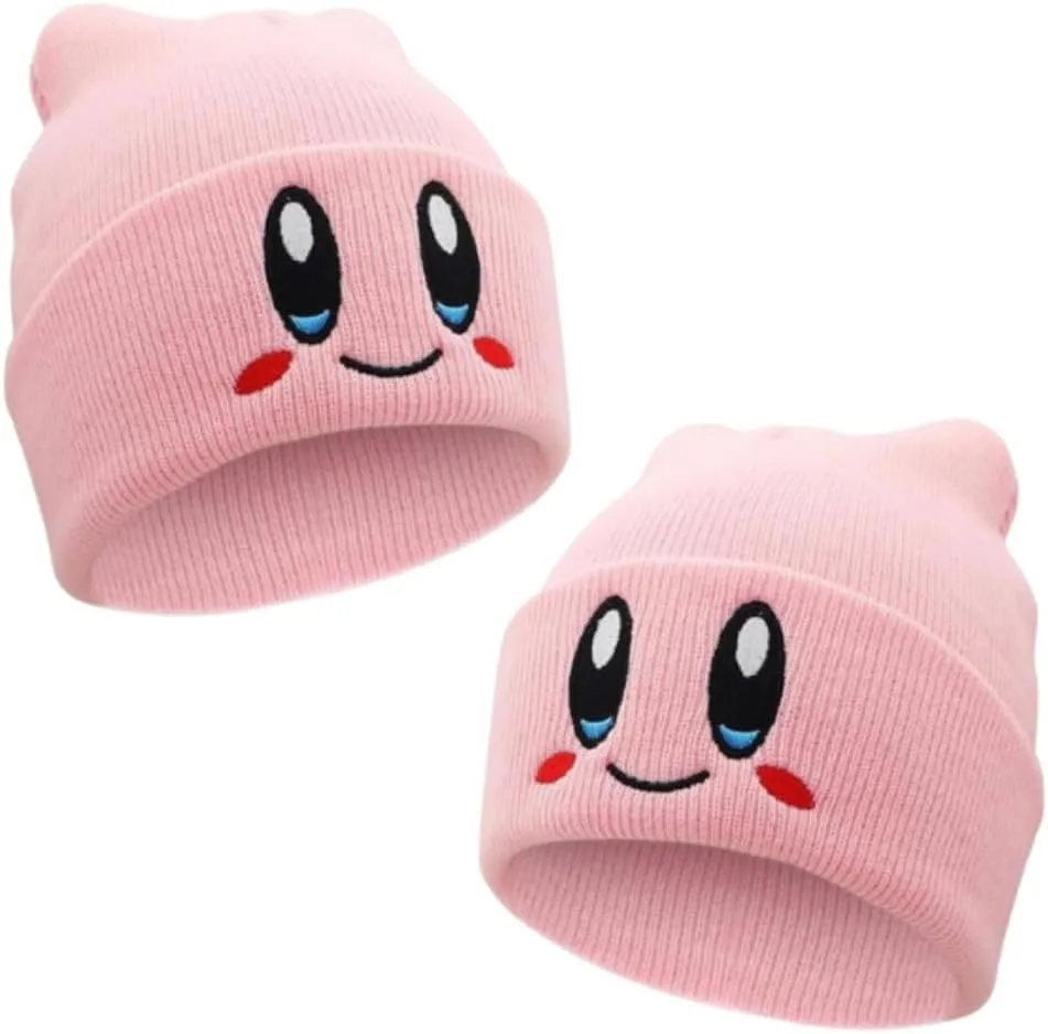 2 Packs Kid-by Beanie Adult Size Anime Hat Accessory Kawaii, Medium-Large