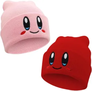 2 Packs Kid-by Beanie Adult Size Anime Hat Accessory Kawaii, Medium-Large