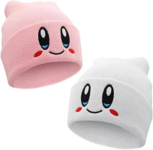 2 Packs Kid-by Beanie Adult Size Anime Hat Accessory Kawaii, Medium-Large