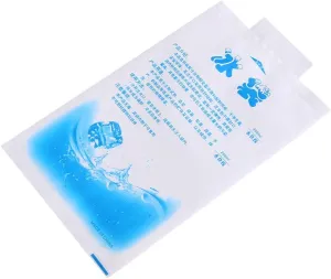2 X 10pcs Reusable Dry Ice Gel Packs PE Food-Grade Freezable Cooler Gel Bag for Injuries Treatment Food Storage Shipment Long-Lasting Cold Source After Adding Water and Refrigeration (400mL)