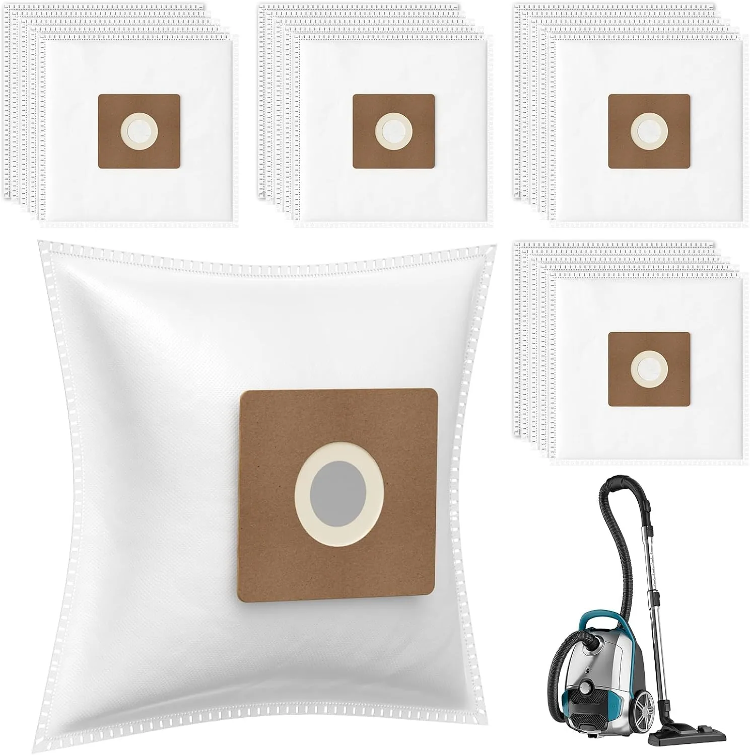 20 Pack NEN170 Vacuum Bags Compatible with Eureka NEN170 Bagged Canister Vacuum Cleaner, Specialized Replacement Eureka Vacuum Dust Bags, White