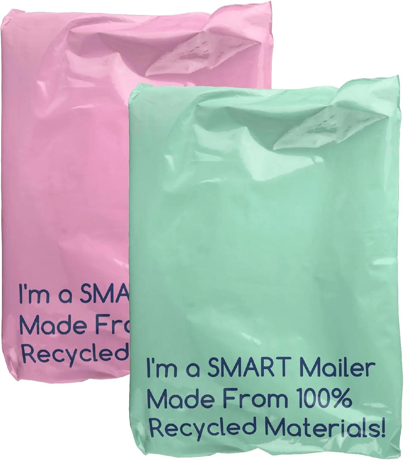 200 Count, 12x15.5 inch 100% Recycled Poly Mailers Eco Friendly Packaging Envelopes Supplies Mailing Bags 2.5 Mil Thick - SMART Mailer