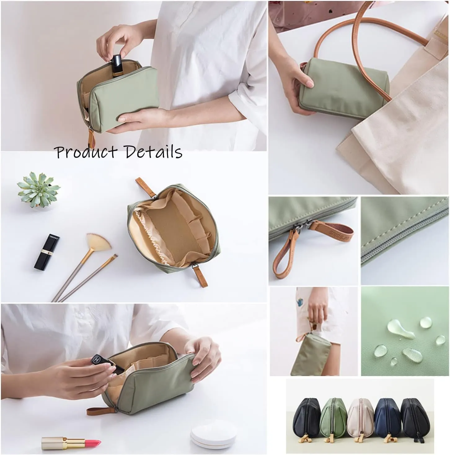 2023 Travel Makeup Pouch For Women, Portable Mini Waterproof Travel Makeup Bag Clutch Bags, Large-capacity Multifunctional Cosmetic Pouch Makeup Organizer Bag Toiletry Bags For Outdoor.