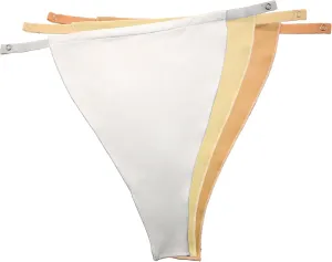 [211] White, Nude, Crème - Solid (Three in a Pack) Snap-to-Bra Mock Camisole - Original Classic.