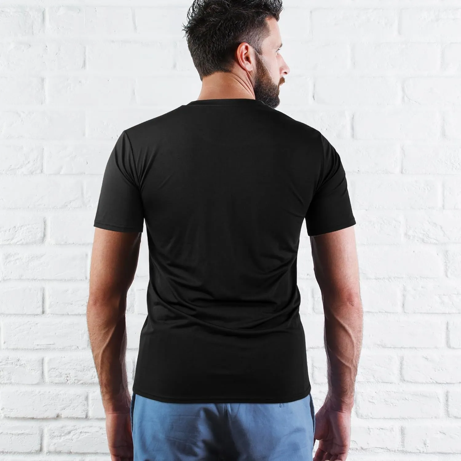2&5 Pack Men's T Shirts, Crew Neck Breathable Short Sleeve, Ultra-Soft Lightweight Gym Tees for Athletic and Casual