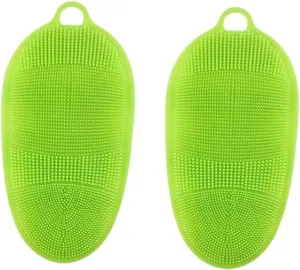 2pcs Body Scruber Bath Mitt Bath Scrubber Bath Rubbing Brush Shower Body Skin Massager Exfoliating Gloves Exfoliating Glove Bath Shower Brush Bath Brush Spa Green