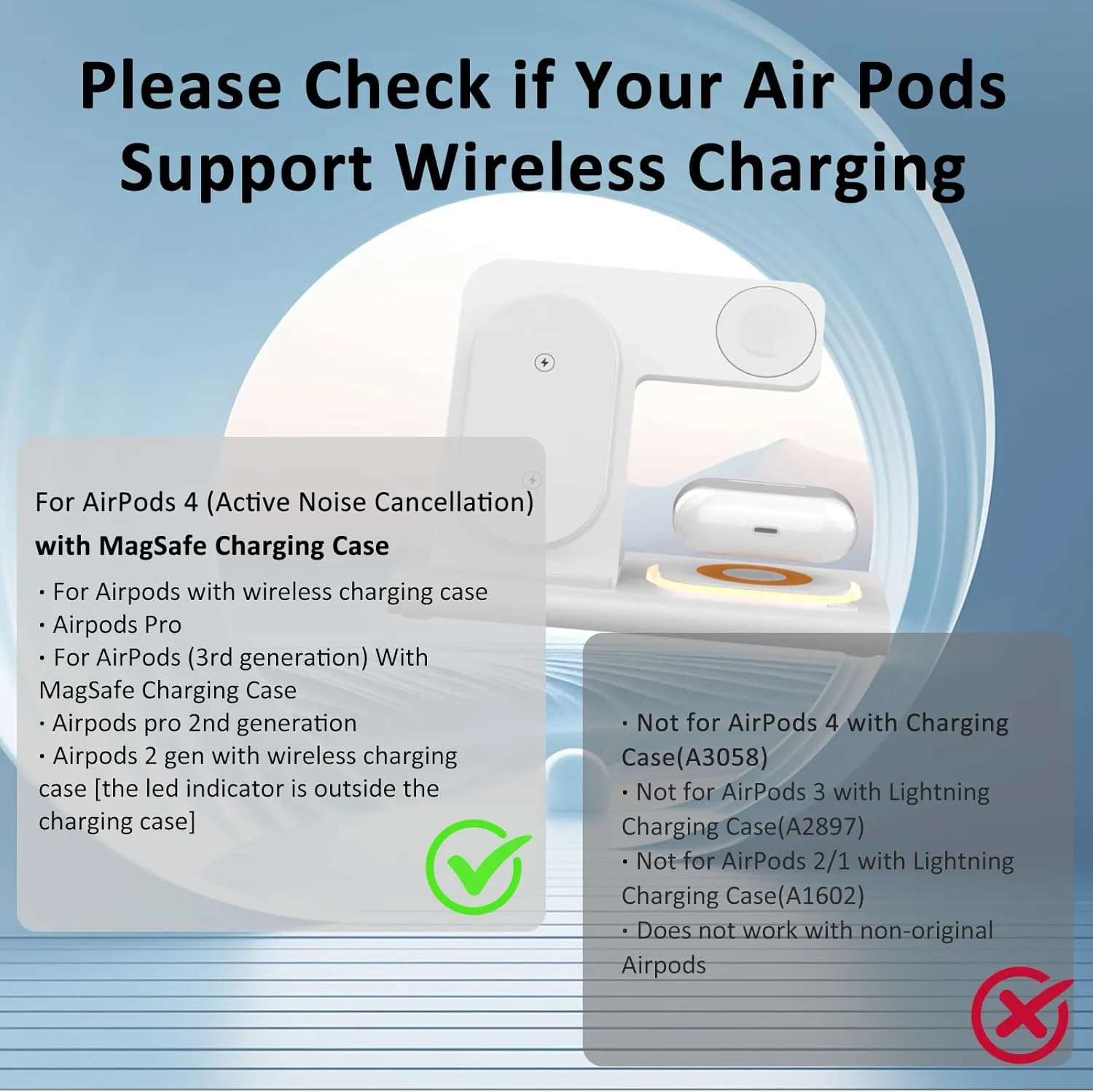 3 in 1 Foldable Charging Station for Apple Products,Fast Wireless Charger Travel Dock Adapter&Light for iPhone 16/15/14/13/12/11/X/XS,for iWatch 10/9/8/7/Ultra2/Ultra/SE,for AirPods 4/3/2/Pro/2(White)