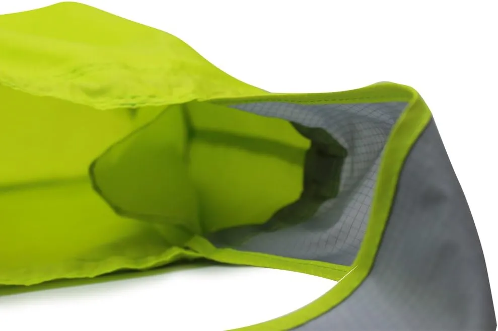 3 Pack Ripstop Nylon Foldable Reusable Grocery Shopping Bag with Pouch & Inner Pocket, Draw-String