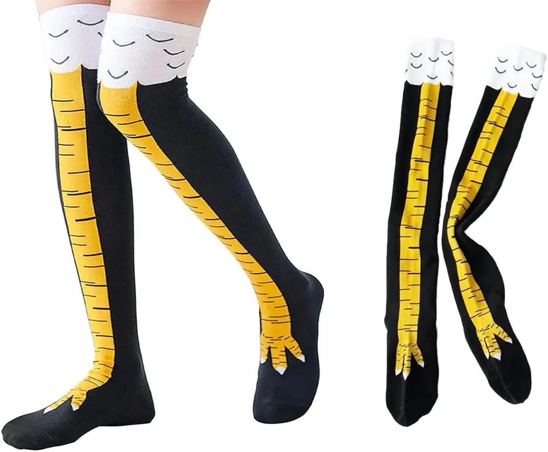 3-packs Chicken leg socks over knee 3 colors for different scenes parties gym funny Socks for gift Novetly socks
