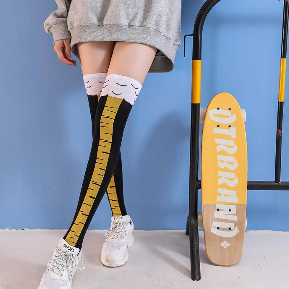 3-packs Chicken leg socks over knee 3 colors for different scenes parties gym funny Socks for gift Novetly socks
