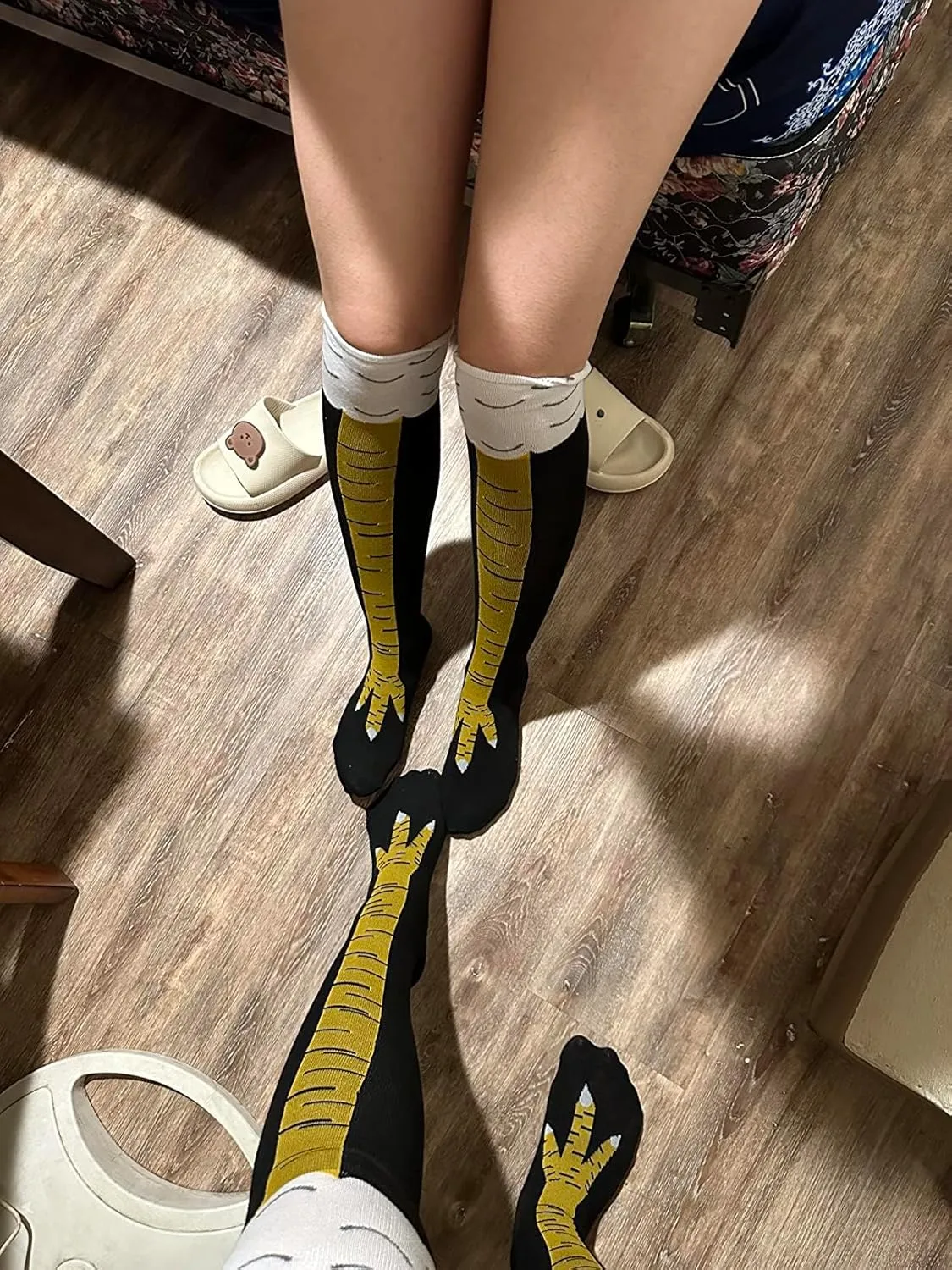 3-packs Chicken leg socks over knee 3 colors for different scenes parties gym funny Socks for gift Novetly socks