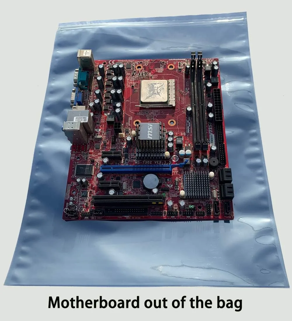 30pcs 11.8x15.7in(30x40cm) Anti Static Bags, ESD Bag Resealable Large Size for Motherboard HDD and Electronic Device,Anti-static Bag for Graphics Card