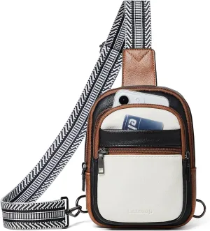 3L SMALL Sling Bag Fanny Packs For Women Men Mini Crossbody Chest Belt Travel Bag Purse Handbag Faux Leather Fashion Cute