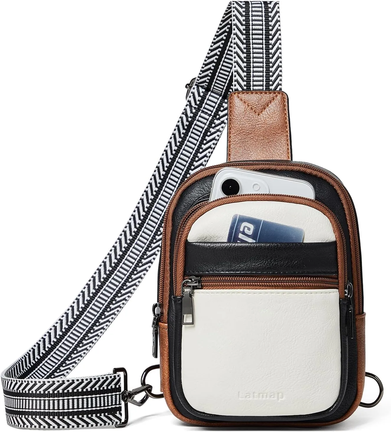 3L SMALL Sling Bag Fanny Packs For Women Men Mini Crossbody Chest Belt Travel Bag Purse Handbag Faux Leather Fashion Cute