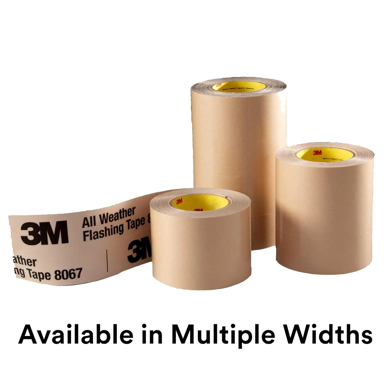 3M All Weather Flashing Tape 8067, 6 in x 75 ft, 1 Roll, Adhesive Backed Split Liner, Prevents Moisture Intrusion, Waterproof Flashing Seals Doors, Windows, Openings in Wood Frame Construction