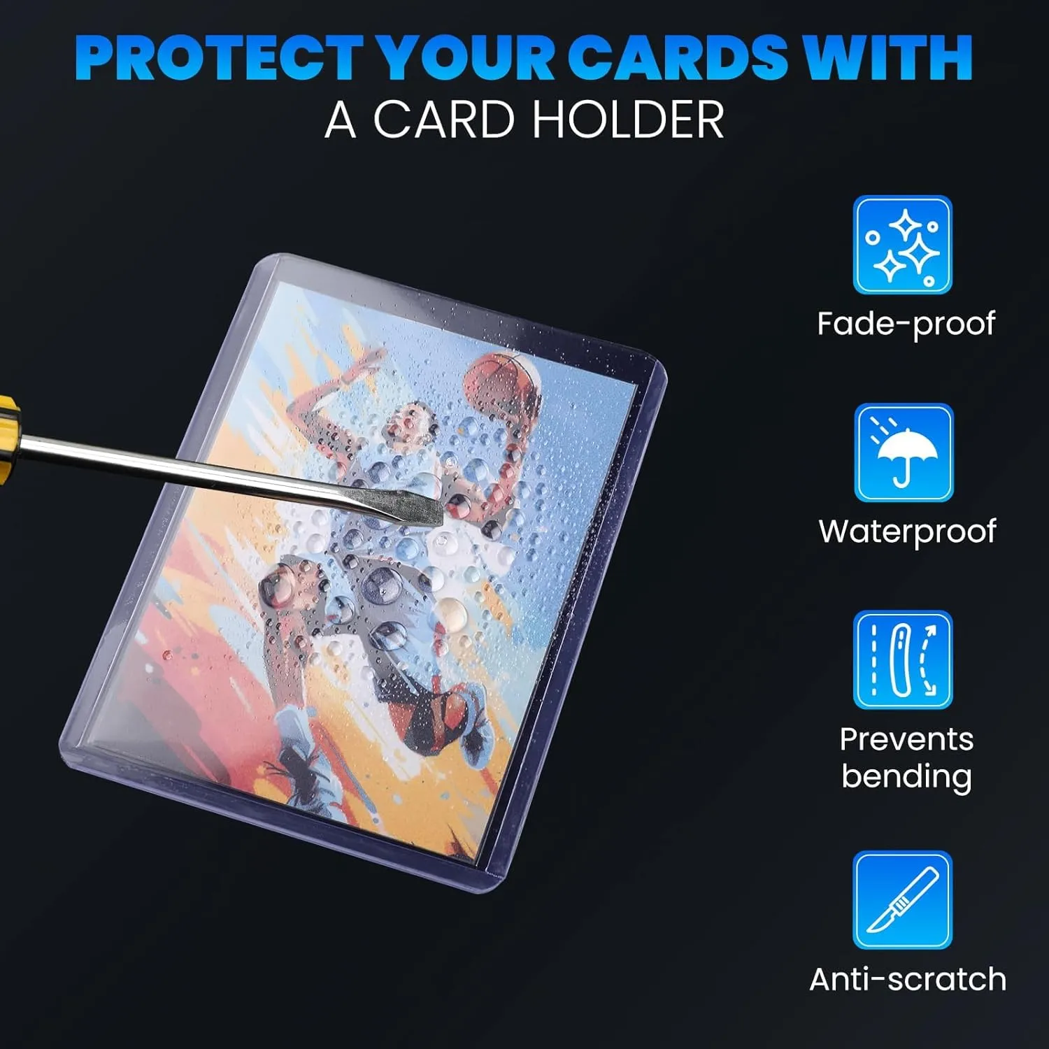 400 Packs Card Sleeves Top Loads for Cards,3" x 4" Baseball Card Protectors,Trading Cards Sleeve Hard Plastic Fit for Baseball, Football Cards (200 Hard Sleeves   200 Soft Sleeve)
