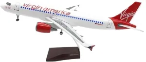 46CM for Diecast Model A320 Resin Airplane Airbus with Light Plane Collection Display Static Display Aircraft Scale Miniatures Toy's Set(No Light)