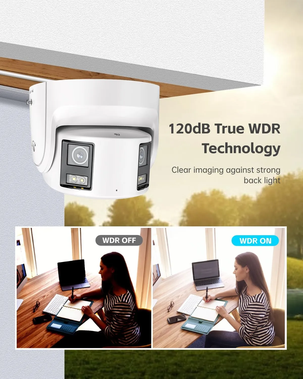 4K 8MP Panoramic PoE IP Camera with 24/7 Colorful Imaging, Human/Vehicle Detection, Strobe Light and Audio Alarm, (OEM No Logo) 2CD2387G2P-LSU/SL 4mm