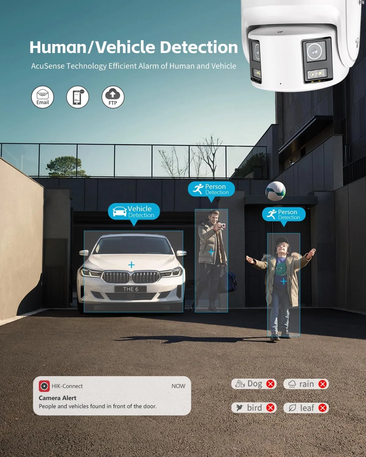 4K 8MP Panoramic PoE IP Camera with 24/7 Colorful Imaging, Human/Vehicle Detection, Strobe Light and Audio Alarm, (OEM No Logo) 2CD2387G2P-LSU/SL 4mm