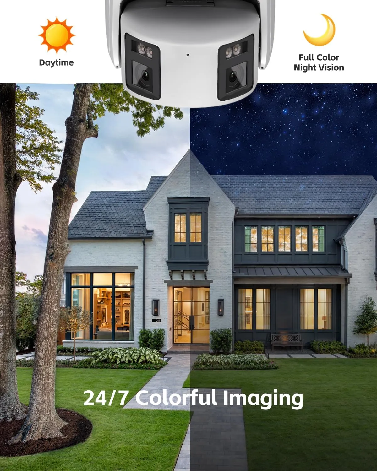 4K 8MP Panoramic PoE IP Camera with 24/7 Colorful Imaging, Human/Vehicle Detection, Strobe Light and Audio Alarm, (OEM No Logo) 2CD2387G2P-LSU/SL 4mm