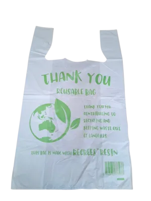 500pcs 54×33cm Large Reusable Plastic Singlet Shopping Bags