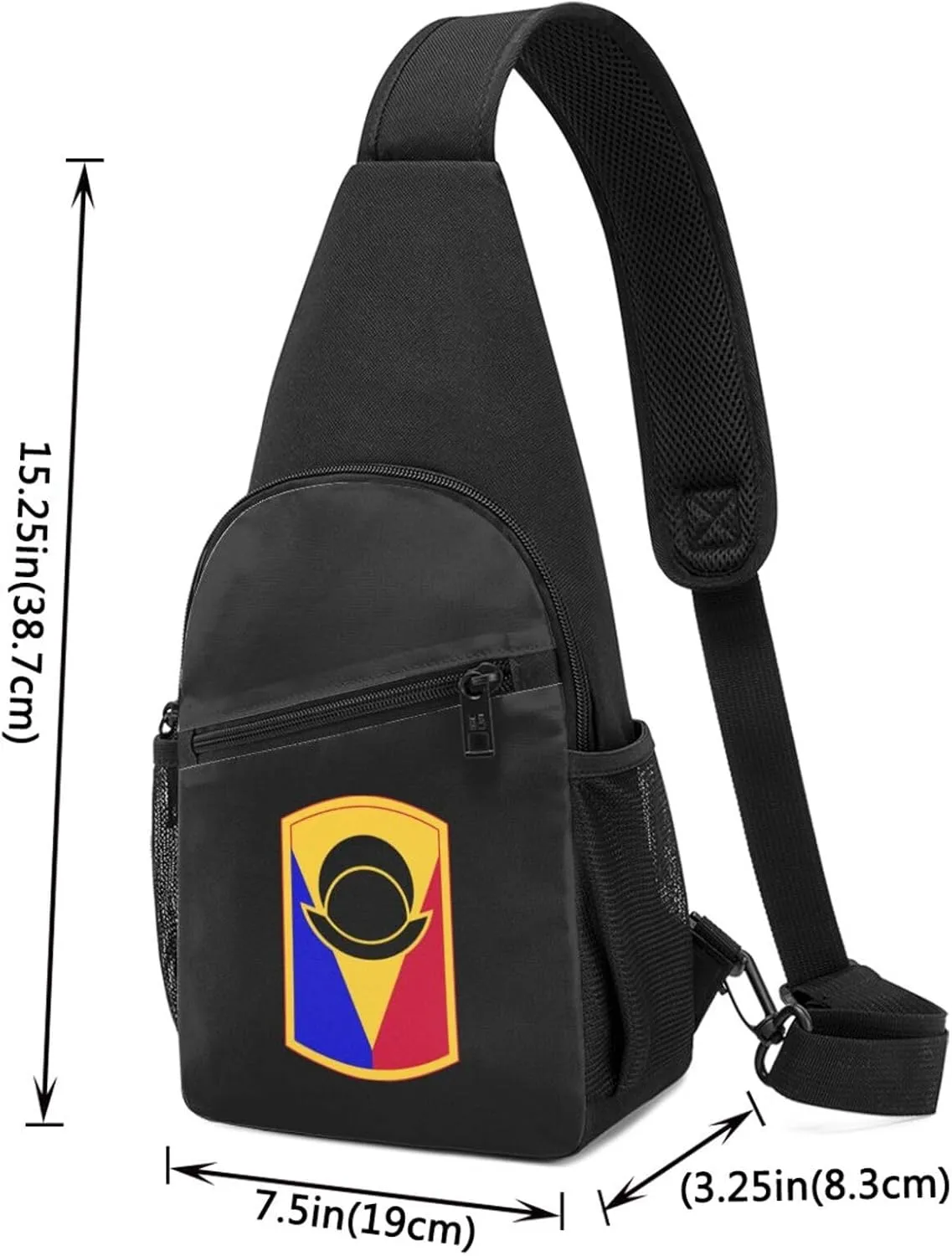53rd Infantry Brigade Combat Team Unisex Chest Bag Lightweight Crossbody Shoulder Bag Travel Pocket