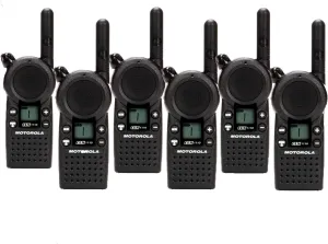 6 Pack of Motorola CLS1110 Two Way Radio Walkie Talkies