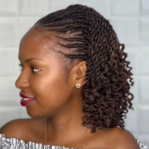 6 Packs Wavy Senegalese Twist Crochet Hair 12 Inch Crochet Braids Senegalese Twist Synthetic Braiding Hair Extension (T30#, 12 Inch)