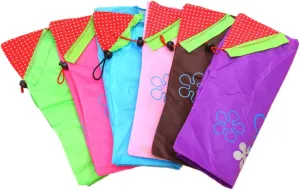 6pcs Strawberry Shopping Bags Grocery Bag Foldable Bag Shopping Pouch Portable Bag Storage Pouch Random Color