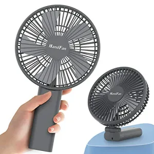 6" Handheld Fan 4000mAh Battery Operated Fan 6 Settings Personal Desktop Fan