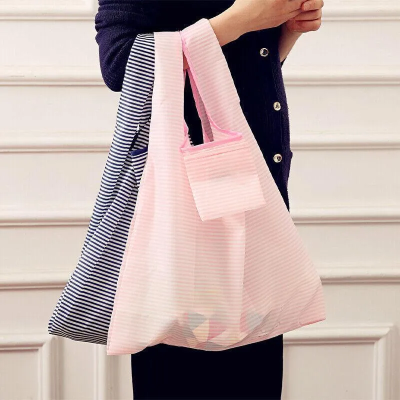 6X Nylon Reusable Foldable Recycle Grocery Shopping Carry Bags Tote Handbags Eco