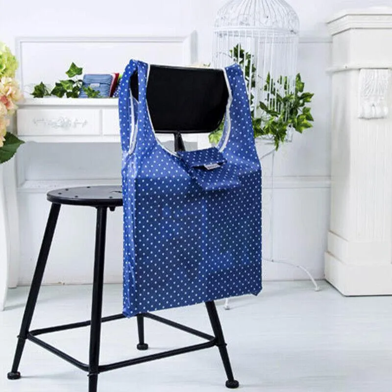 6X Nylon Reusable Foldable Recycle Grocery Shopping Carry Bags Tote Handbags Eco