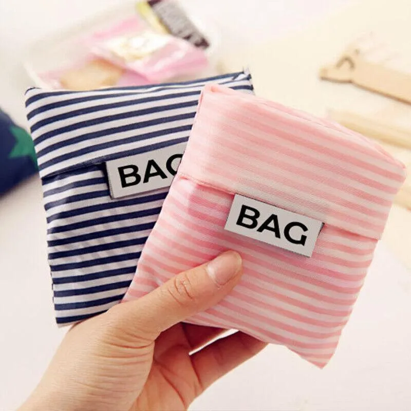 6X Nylon Reusable Foldable Recycle Grocery Shopping Carry Bags Tote Handbags Eco