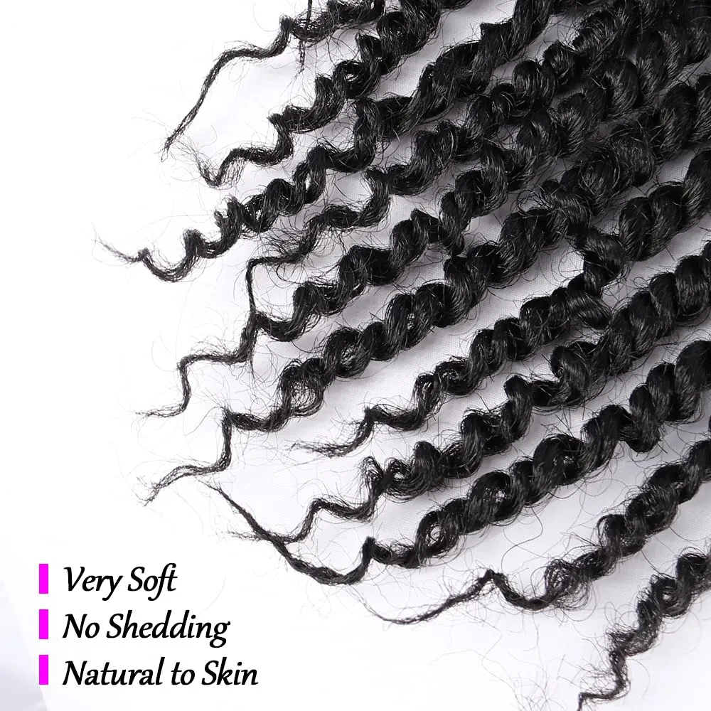 7 Packs Passion Twist Crochet Hair 14 Inch Pre-Looped Passion Twist Hair Pre-twisted Short Crochet Passion Twist Hair Synthetic Crochet Hair for Black Women (1B, 14 Inch)
