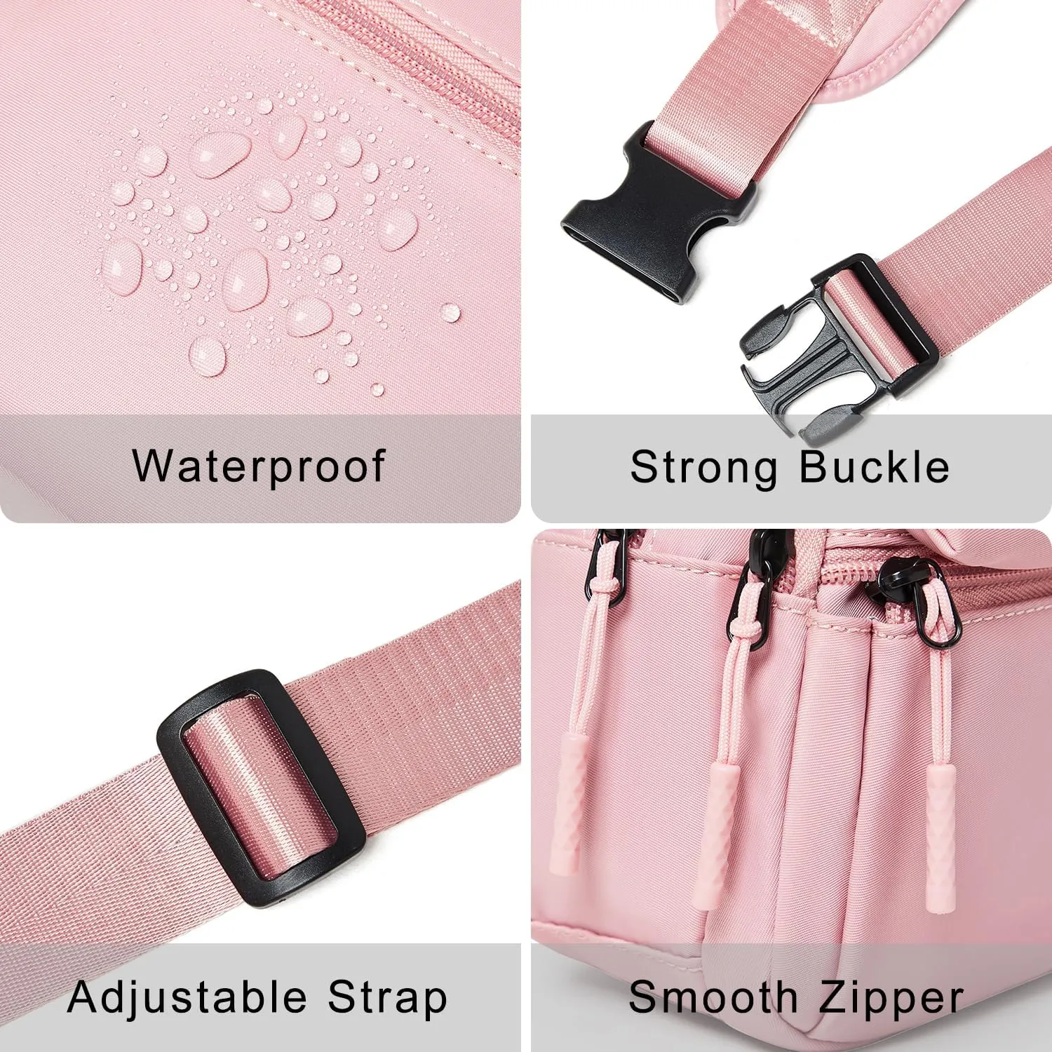 7L Sling Bag for Women Crossbody Bag Sling Purse Fanny Packs Vegan Leather Chest Bag Trendy Handbag Travel Anti Theft